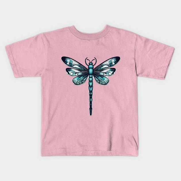 Dragonfly Kids T-Shirt by VelvetRoom